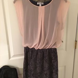 Light pink and grey dress
